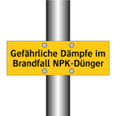 Gefährliche Dämpfe im Brandfall NPK-Dünger