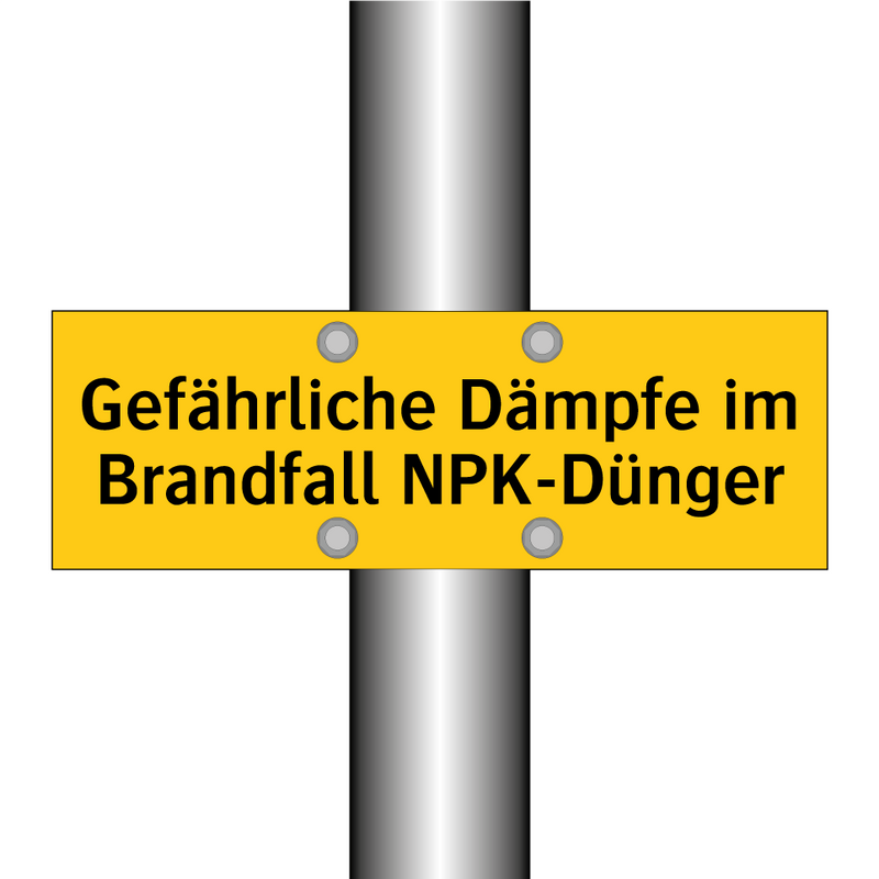 Gefährliche Dämpfe im Brandfall NPK-Dünger