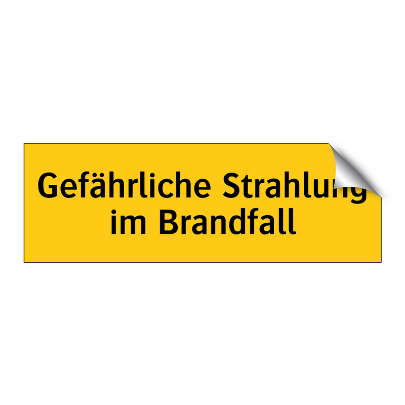 Gefährliche Strahlung im Brandfall