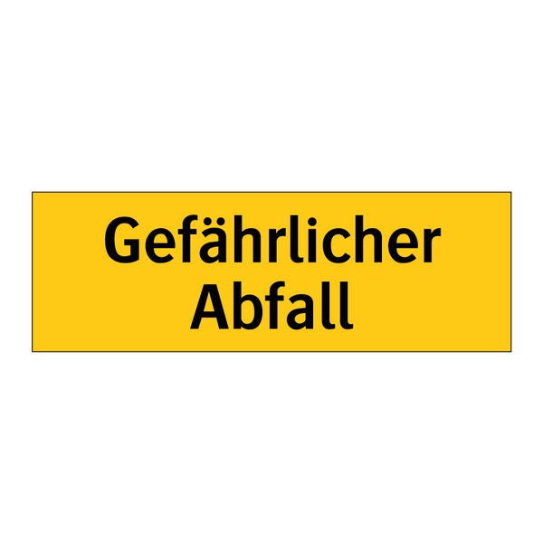 Gefährlicher Abfall