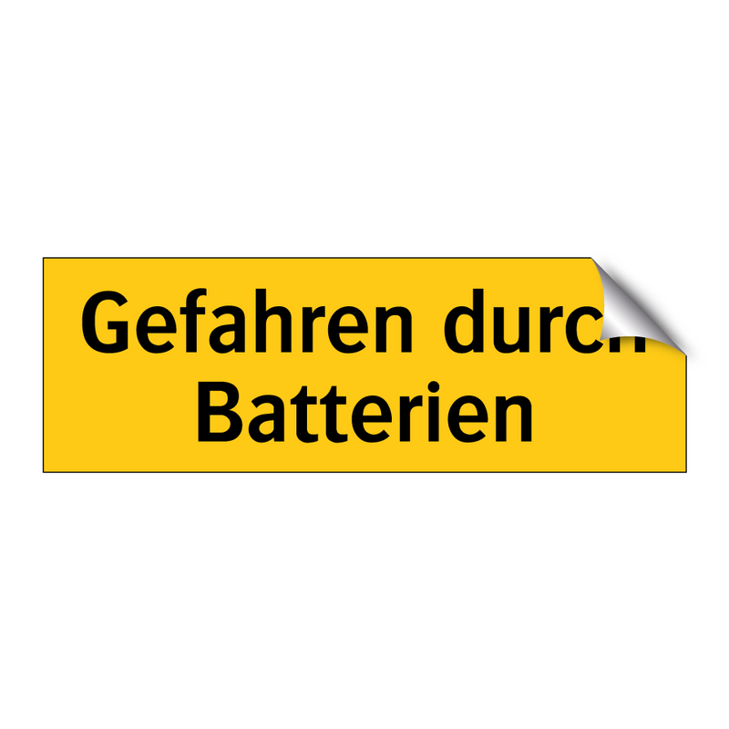 Gefahren durch Batterien