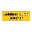 Gefahren durch Batterien