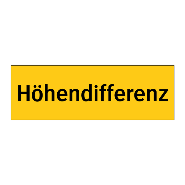 Höhendifferenz
