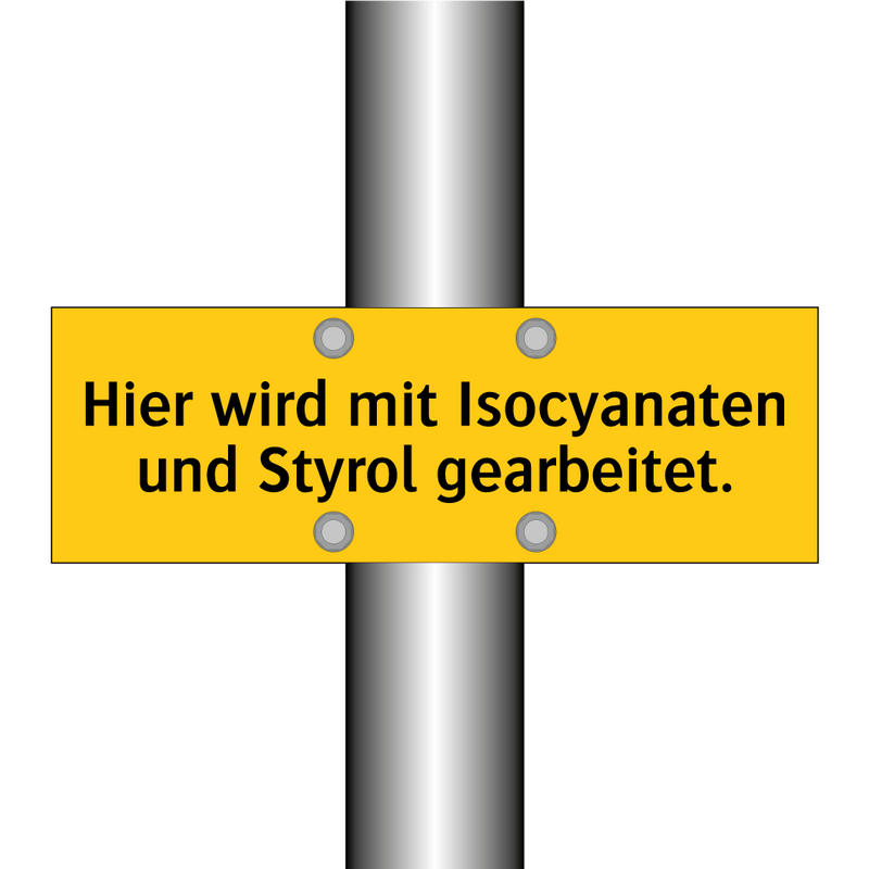 Hier wird mit Isocyanaten und Styrol gearbeitet.