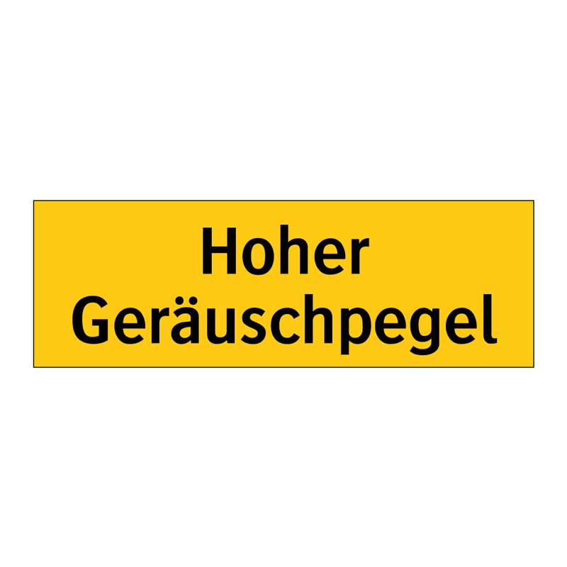Hoher Geräuschpegel