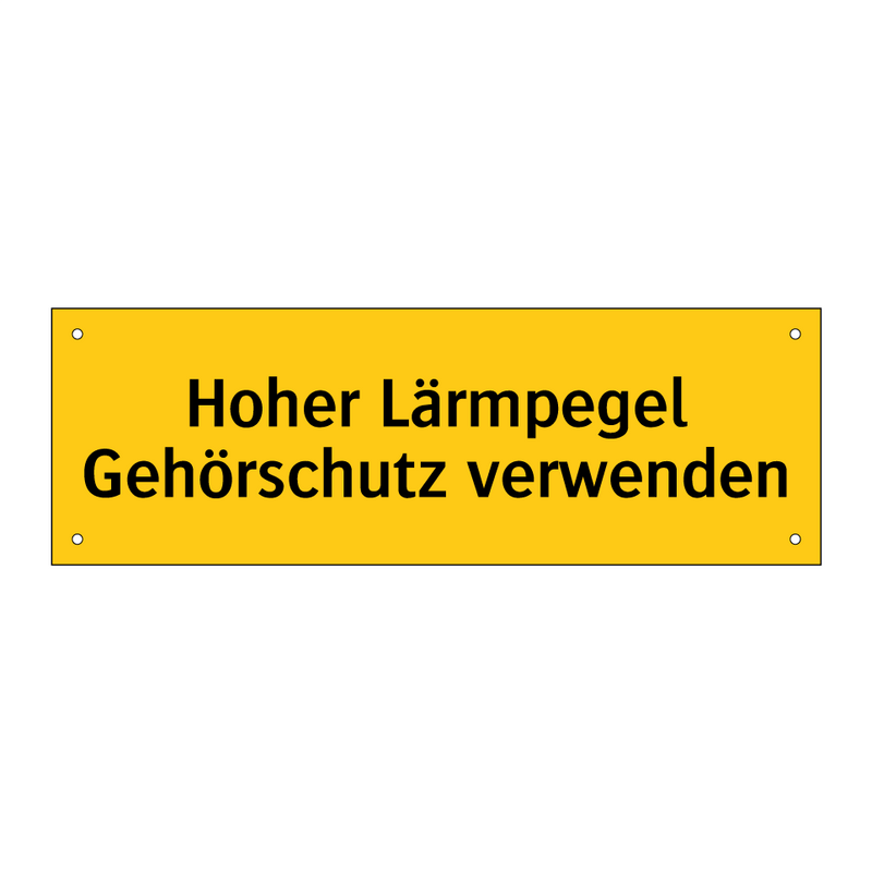 Hoher Lärmpegel Gehörschutz verwenden