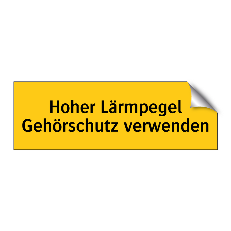 Hoher Lärmpegel Gehörschutz verwenden