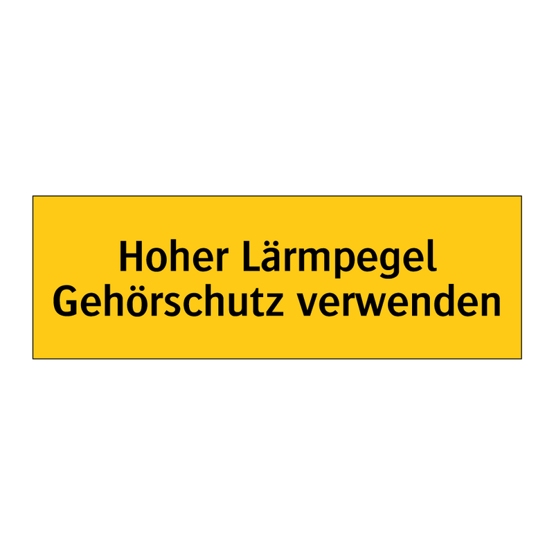 Hoher Lärmpegel Gehörschutz verwenden