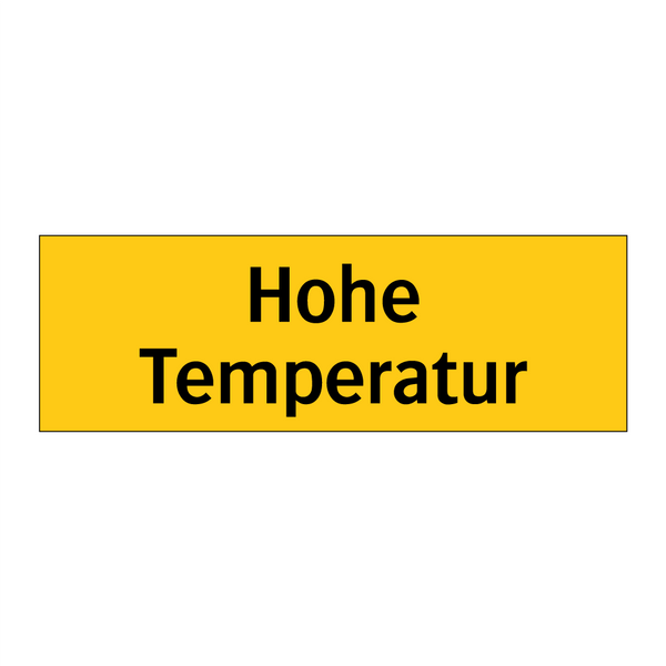 Hohe Temperatur