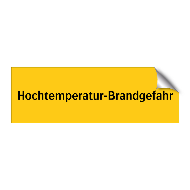 Hochtemperatur-Brandgefahr