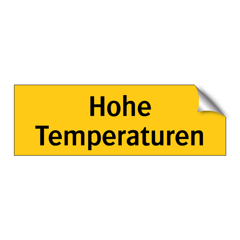 Hohe Temperaturen