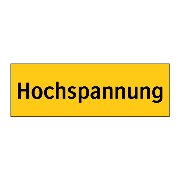 Hochspannung