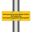 Hochspannung Lebensgefahr Gefahr Hochspannung Hochspannungsgefahr Lebensgefahr