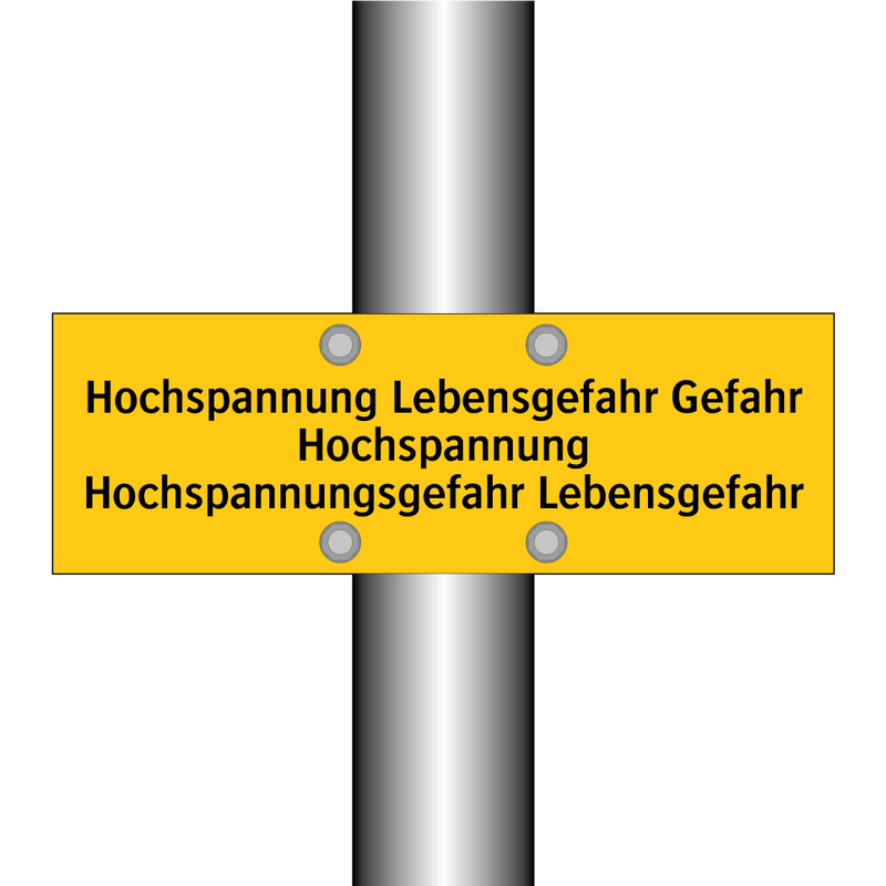 Hochspannung Lebensgefahr Gefahr Hochspannung Hochspannungsgefahr Lebensgefahr