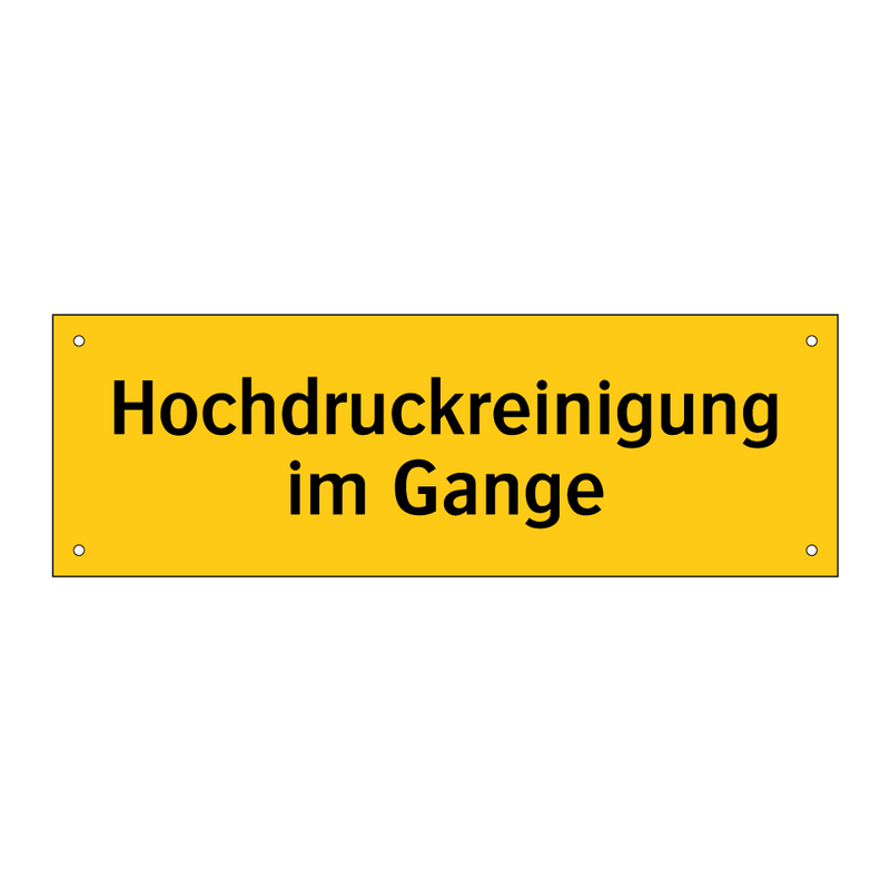 Hochdruckreinigung im Gange