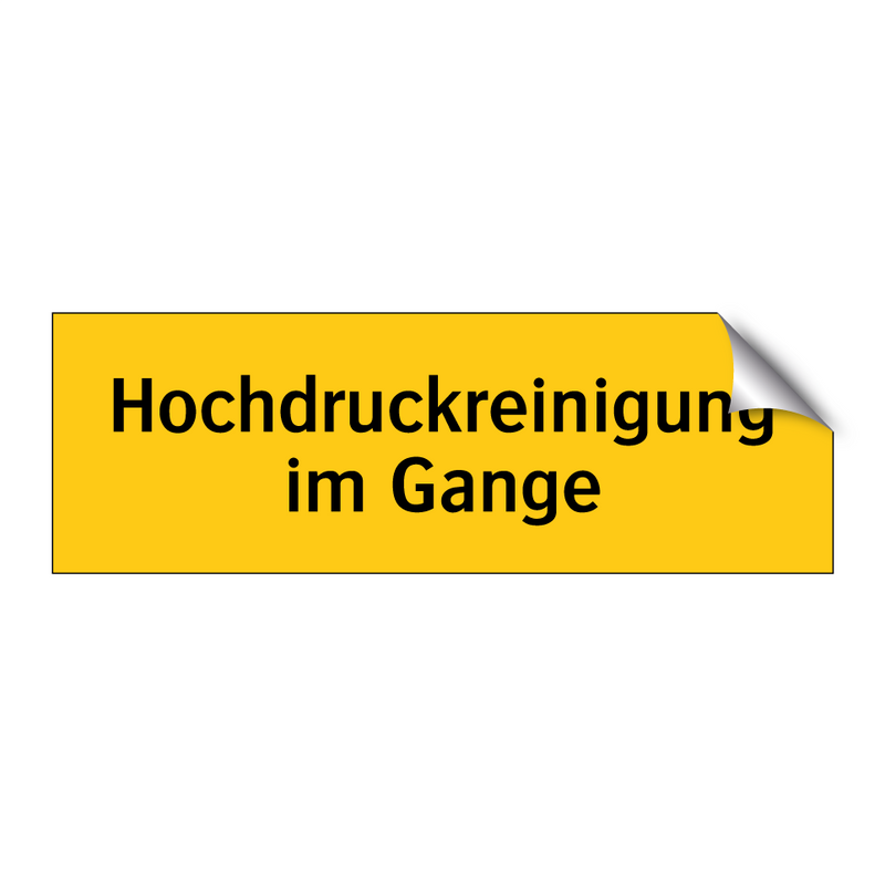 Hochdruckreinigung im Gange