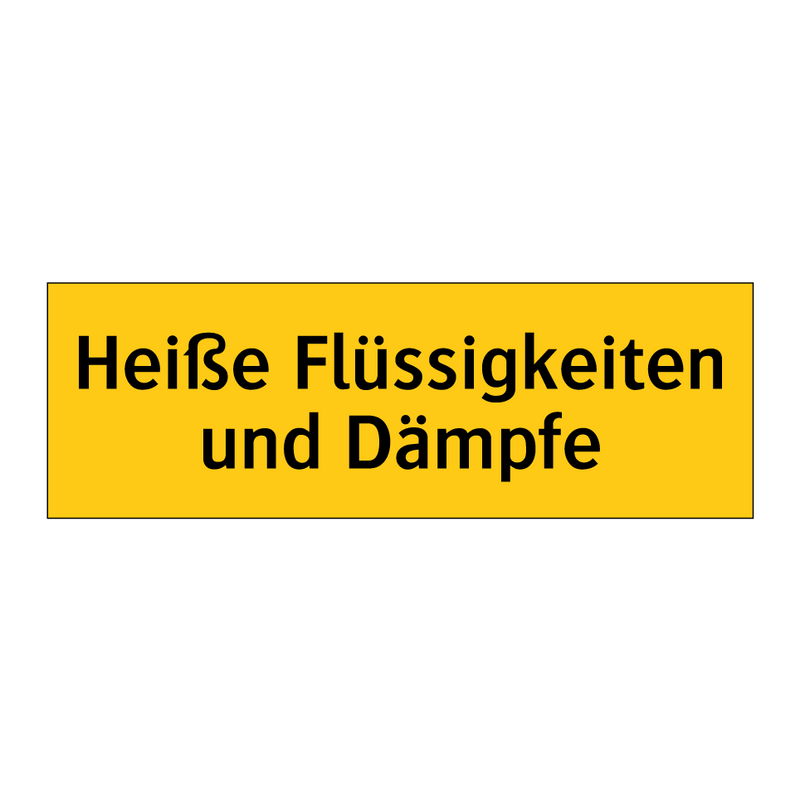 Heiße Flüssigkeiten und Dämpfe