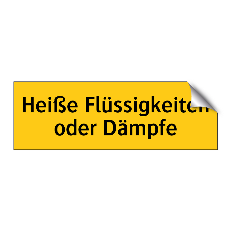 Heiße Flüssigkeiten oder Dämpfe