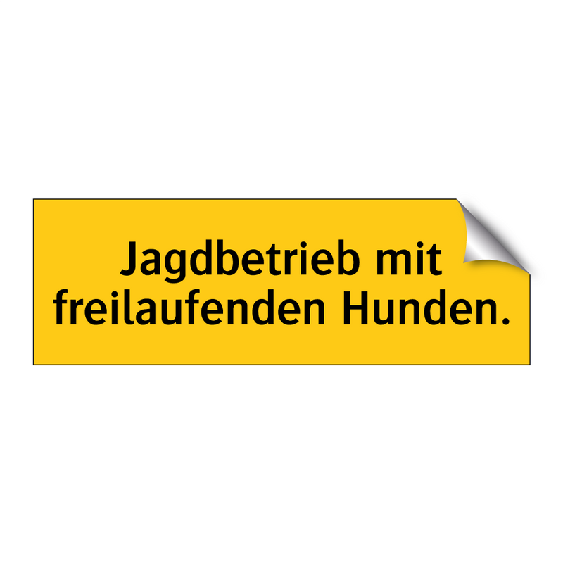 Jagdbetrieb mit freilaufenden Hunden.
