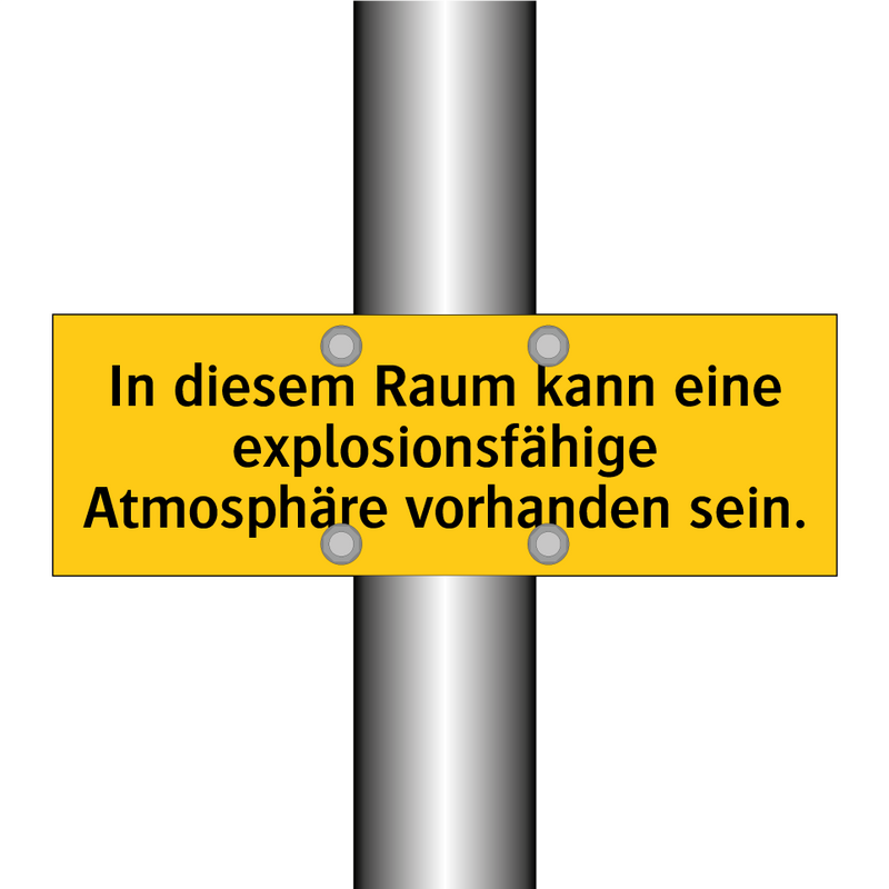 In diesem Raum kann eine explosionsfähige Atmosphäre vorhanden sein.