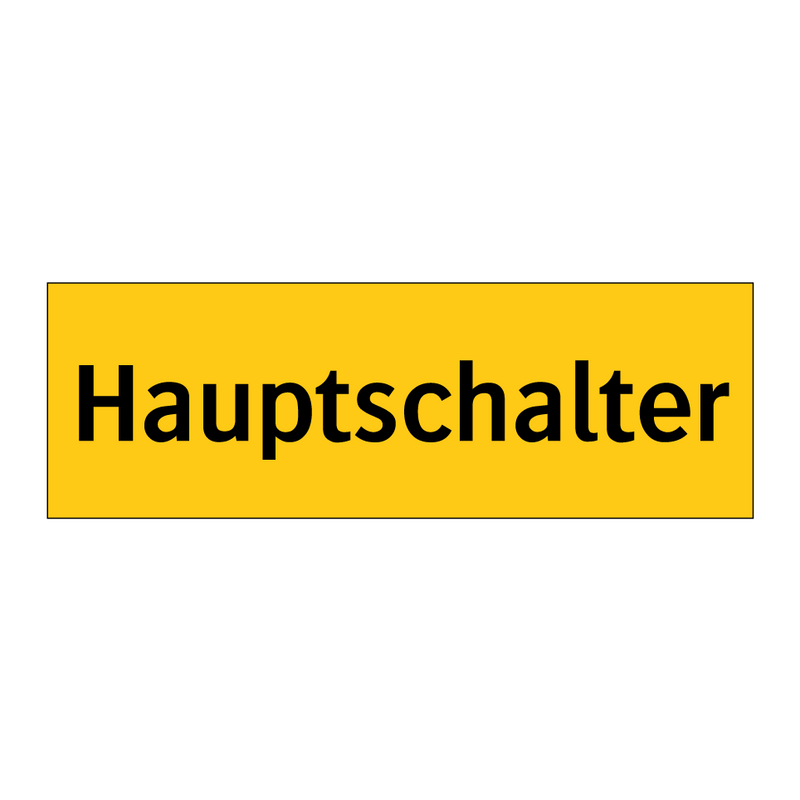Hauptschalter