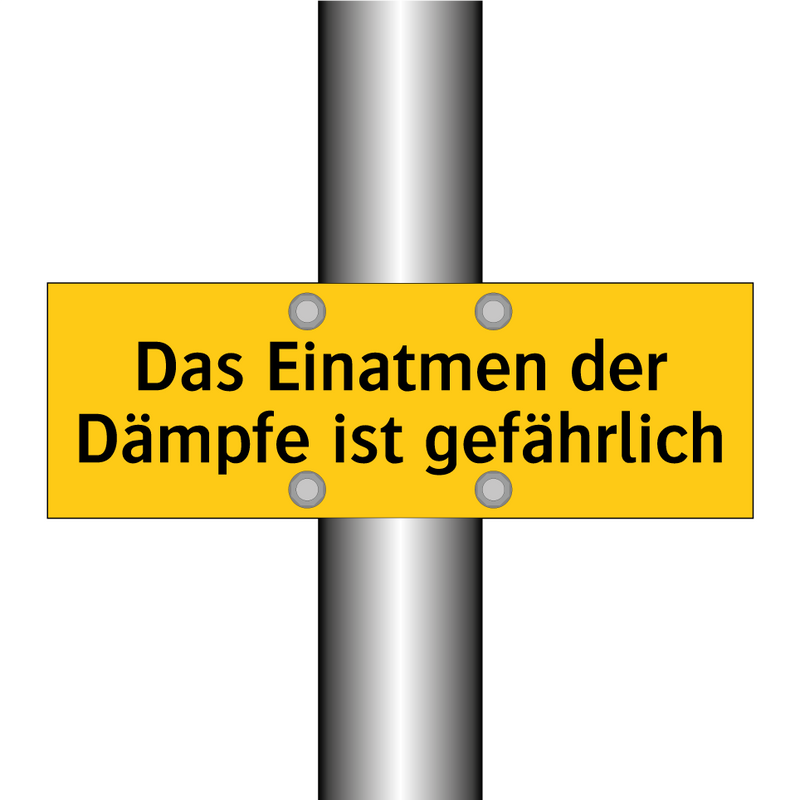 Das Einatmen der Dämpfe ist gefährlich