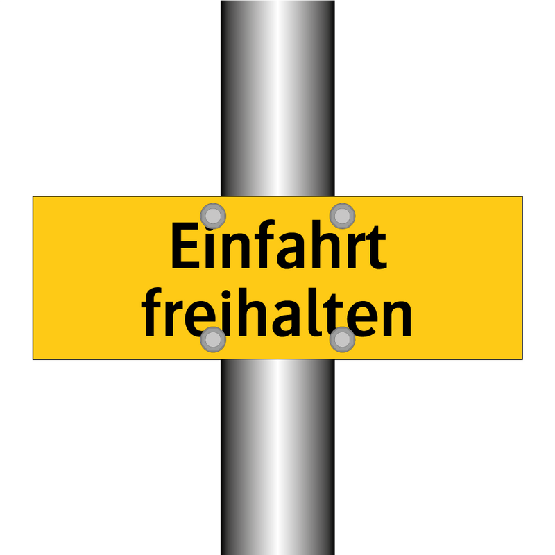 Einfahrt freihalten