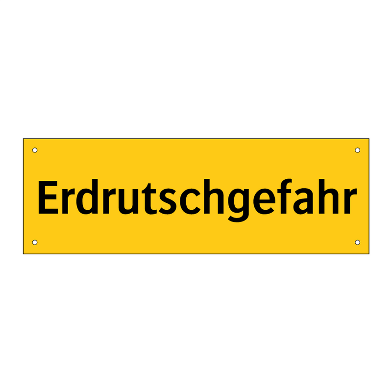 Erdrutschgefahr