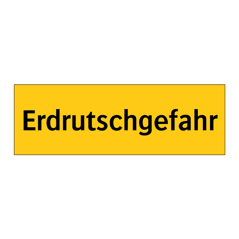 Erdrutschgefahr