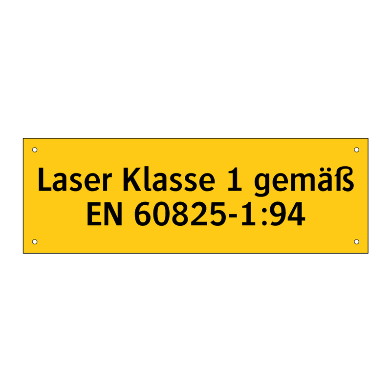 Laser Klasse 1 gemäß EN 60825-1:94