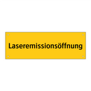 Laseremissionsöffnung