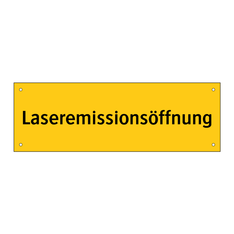 Laseremissionsöffnung