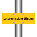 Laseremissionsöffnung