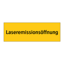 Laseremissionsöffnung