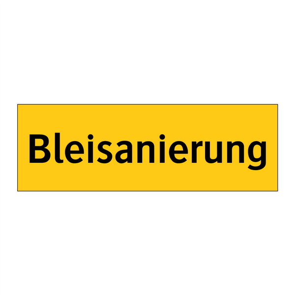 Bleisanierung