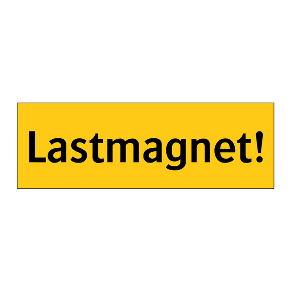 Lastmagnet!