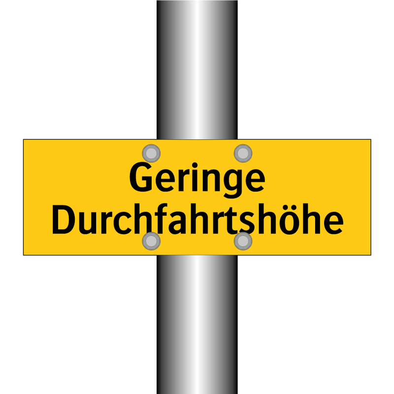 Geringe Durchfahrtshöhe