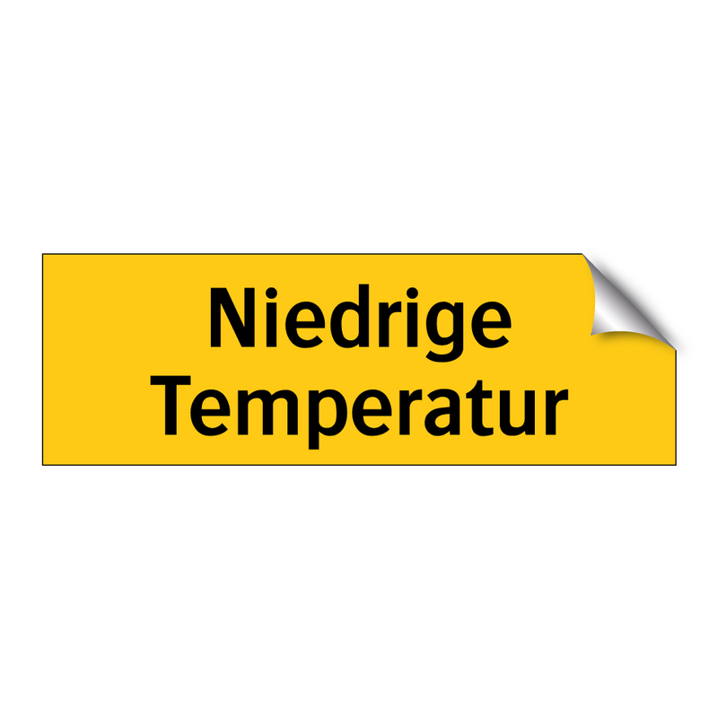 Niedrige Temperatur
