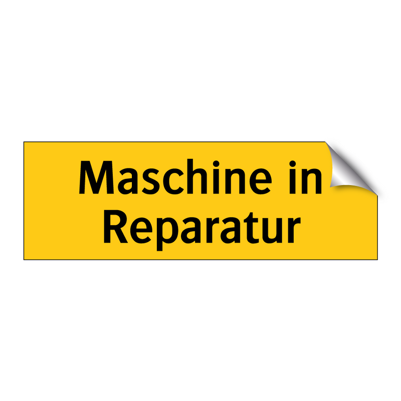 Maschine in Reparatur