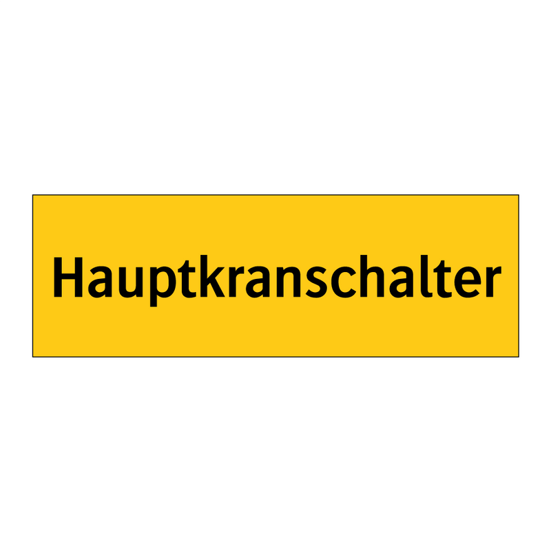 Hauptkranschalter