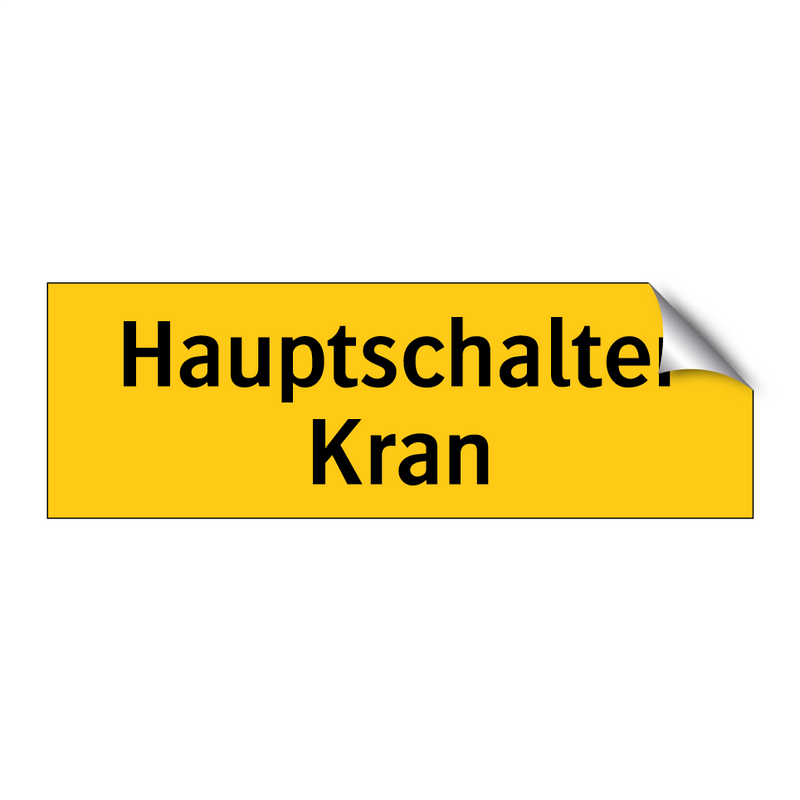 Hauptschalter Kran