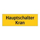 Hauptschalter Kran