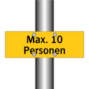 Max. 10 Personen