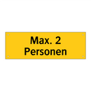 Max. 2 Personen