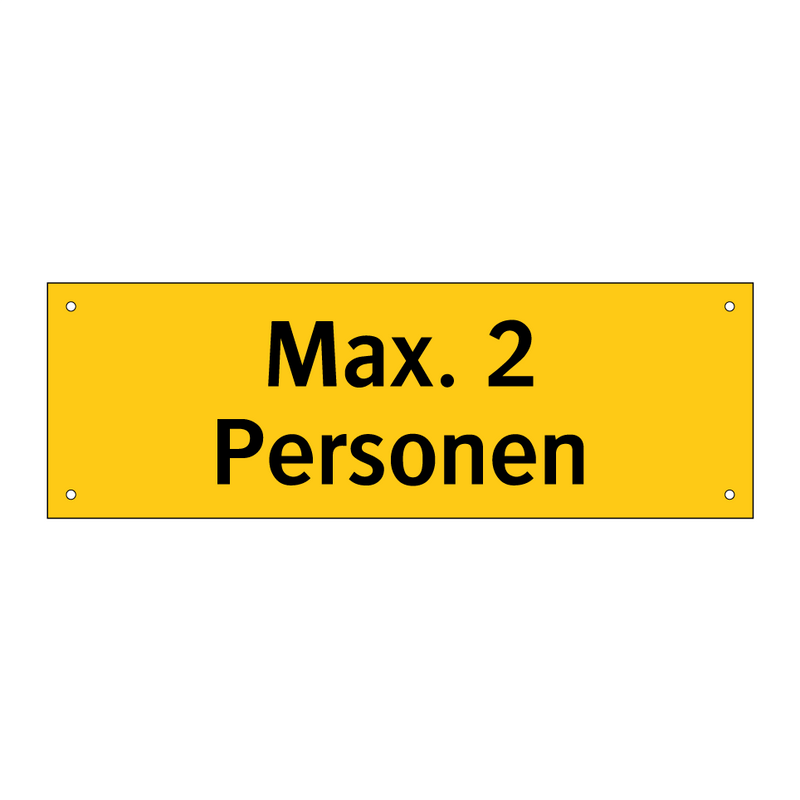 Max. 2 Personen