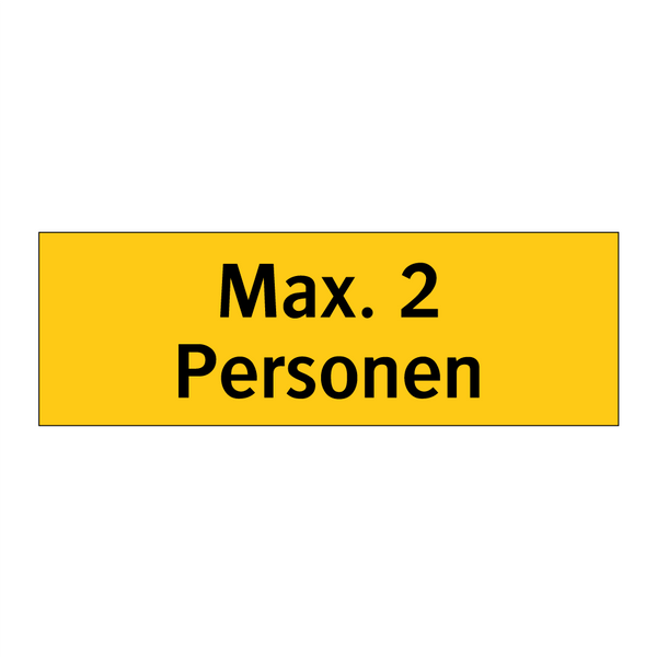 Max. 2 Personen