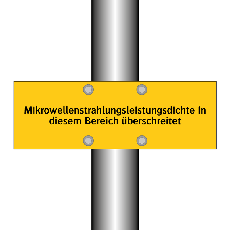 Mikrowellenstrahlungsleistungsdichte in diesem Bereich überschreitet
