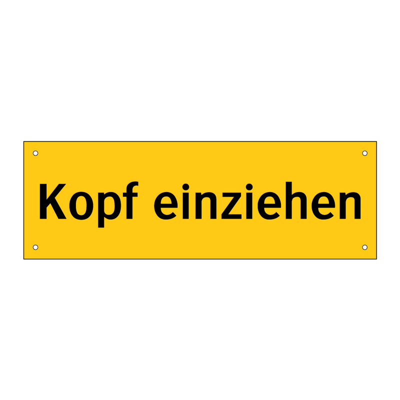 Kopf einziehen