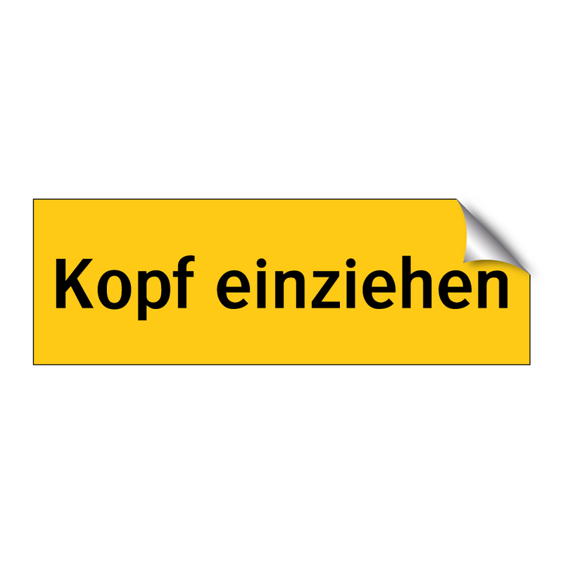Kopf einziehen