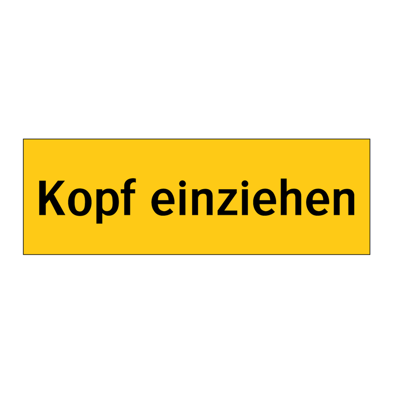 Kopf einziehen